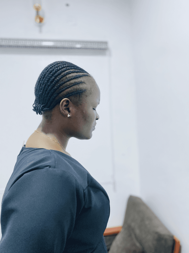 Family praying together